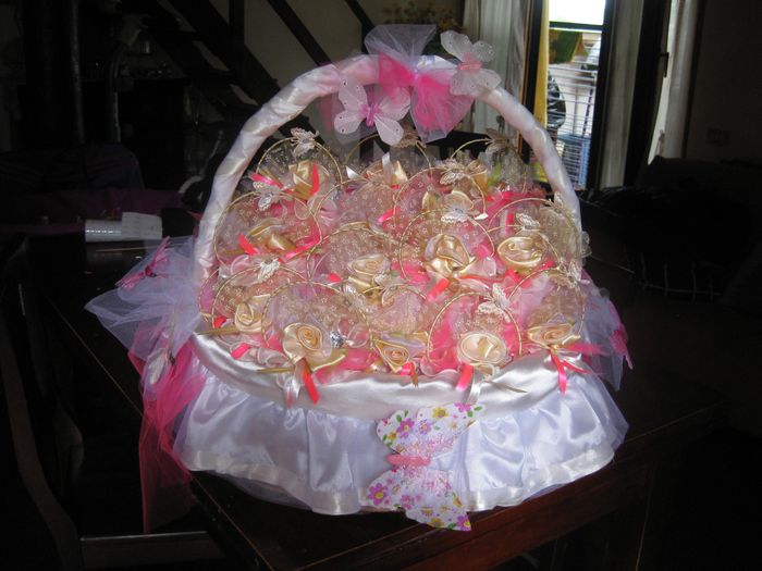 Cesta con le nostre bomboniere