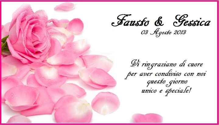 i miei segnaposti....