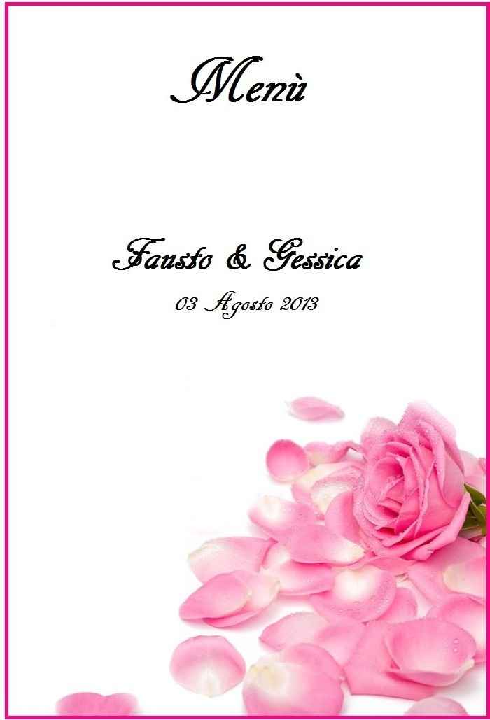 il nostro menù ....