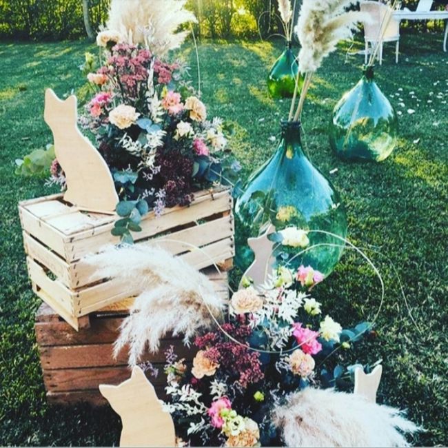 Allestimento floreale con pampas - 2