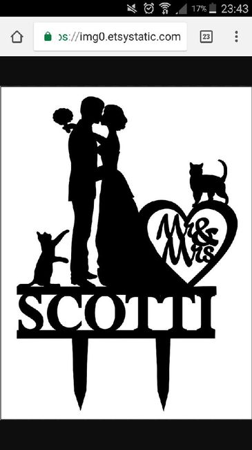  Cake topper romantico 💑 - 1