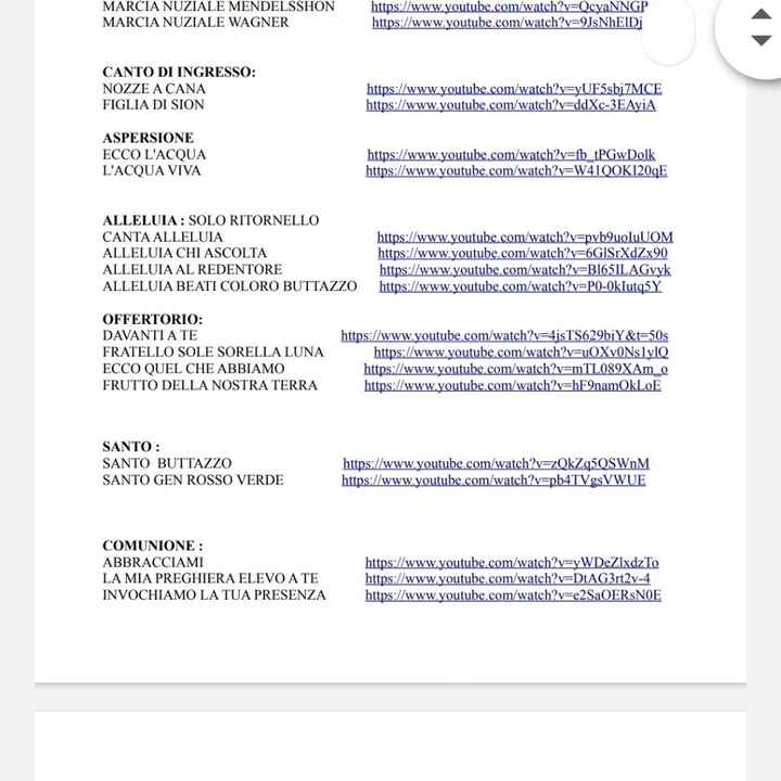 Musiche rito in chiesa - 1