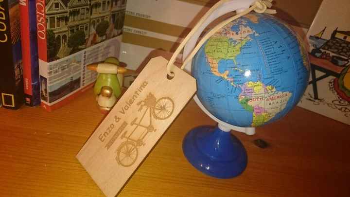 Scatola bomboniere tema viaggio vintage - 3