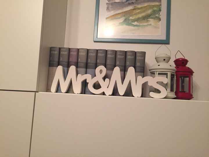 Scritta mr e mrs - 2