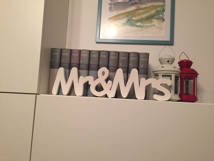 Scritta mr e mrs - 2