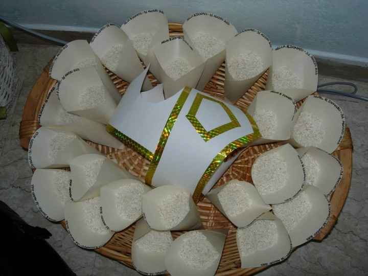 il cesto pronto con i coni pieni 