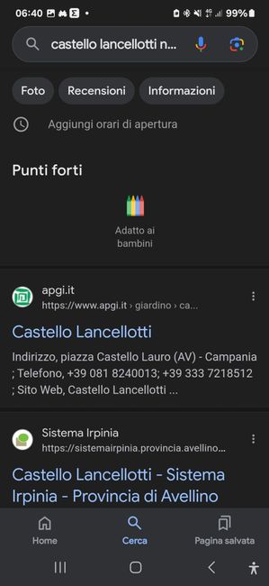 Informazioni contatti Castello Lancellotti (lauro) 1