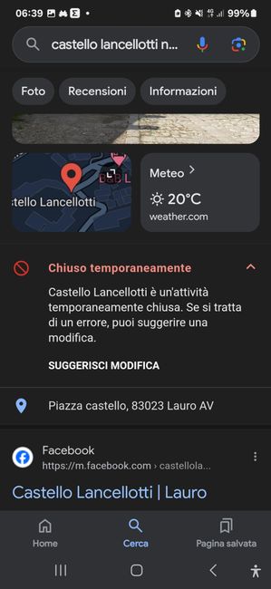 Informazioni contatti Castello Lancellotti (lauro) 2