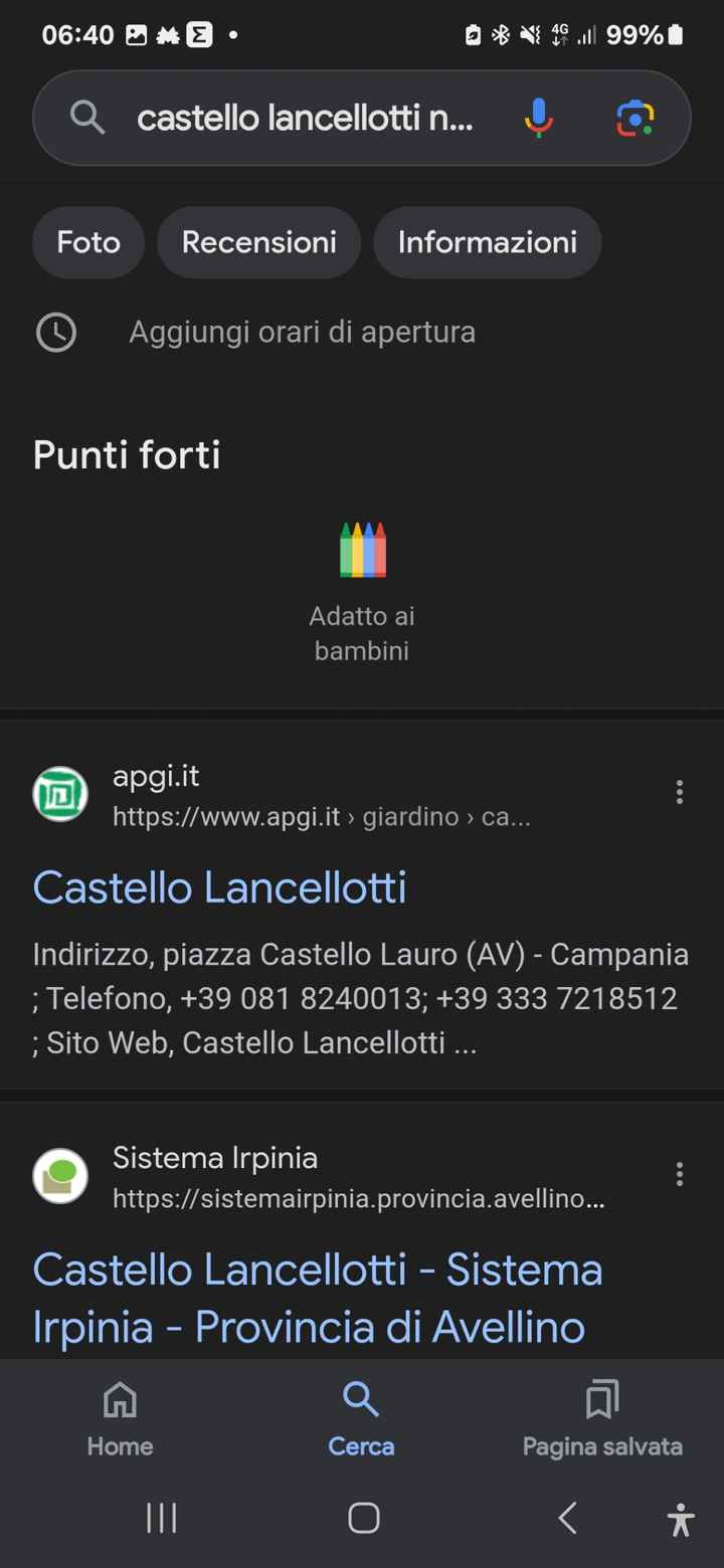 Informazioni contatti Castello Lancellotti (lauro) - 1