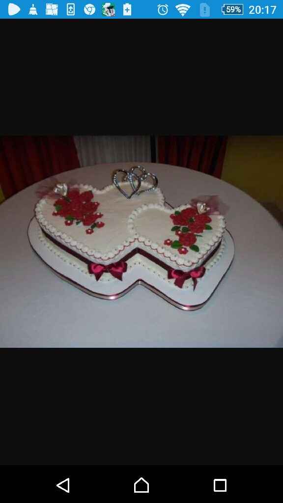 Torta nuziale ... a forma di cuore - 1