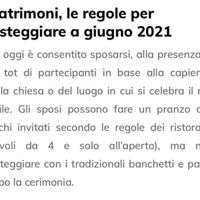 Matrimonio prima del 15 giugno - 1