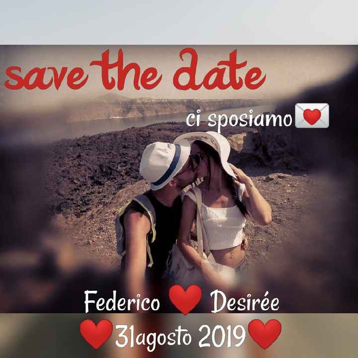 Mi fate vedere i vostri Save the date? - 1