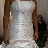 Mezza sirena o sirena con gonna ampia per spose non alte - 1