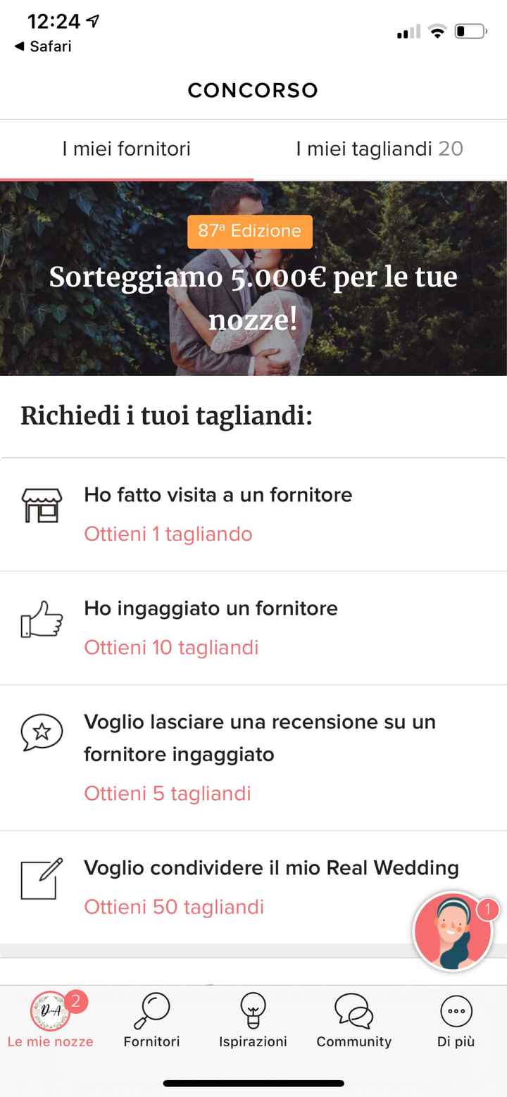 Perche non riesco a partecipare al concorso per i 5mila euro? - 1