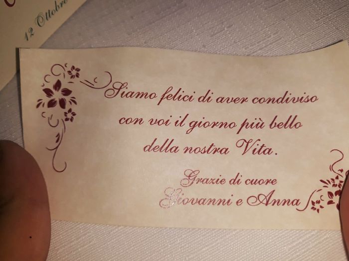 i miei segnaposto. - 2