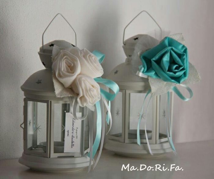 Matrimonio bianco con accenni tiffany - 2