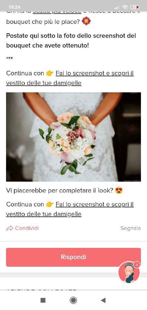 Fai lo screenshot e scopri il tuo bouquet - 1