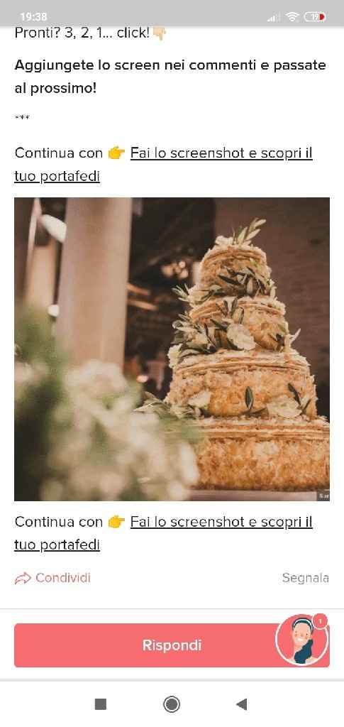Fai lo screenshot e scopri la tua torta nuziale - 1