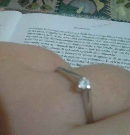 il mio anello di fidanzamento!