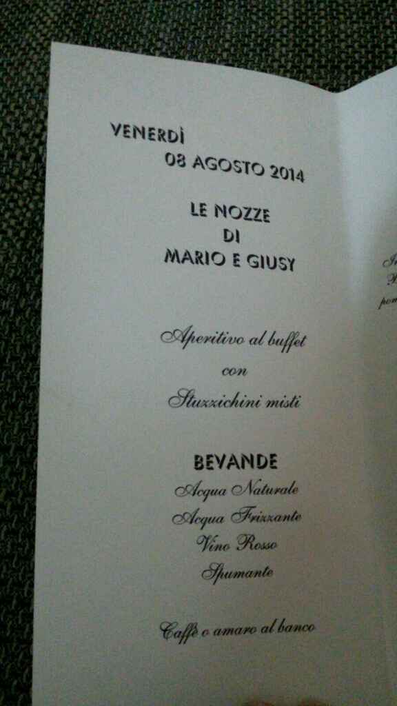 Menu nozze 35eur. vi piace? - 1