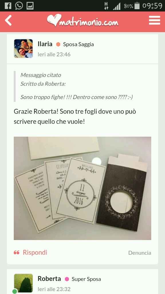 Curiosa: come saranno le vostre partecipazioni? - 2