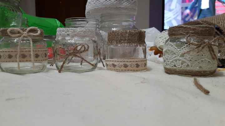 Vasetti per candele fai da me - 1