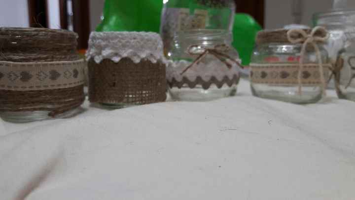 Vasetti per candele fai da me - 2