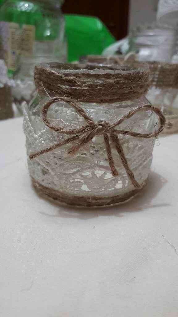 Vasetti per candele fai da me - 6