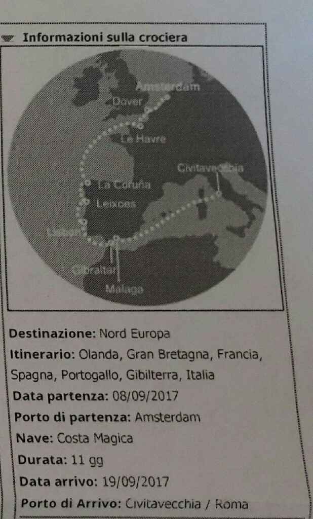 Ipotesi viaggio crociera costa magica - 1