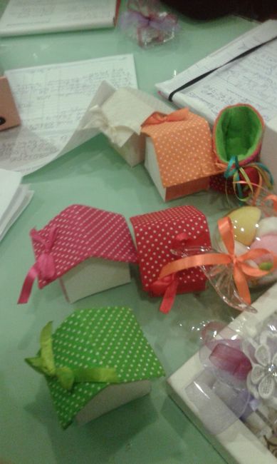 Altre scatoline confetti per pagetti e damigelle