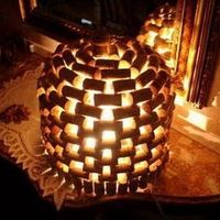 Lampada in sughero