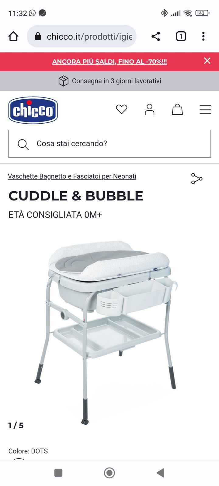 Fasciatoio pieghevole sopra bidet - 1