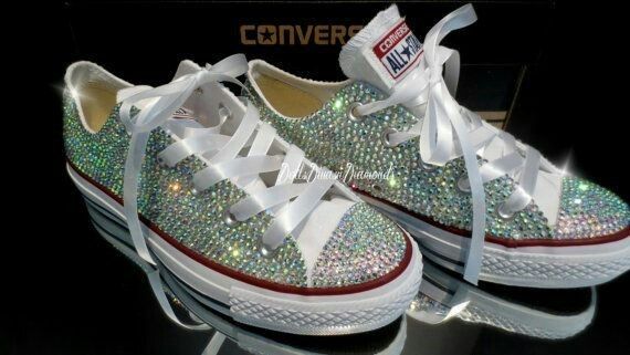 Scarpe basse con brillantini