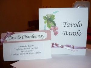 matrimonio tema vino
