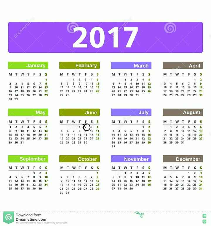 Sposine 2017, i nostri calendari - 1