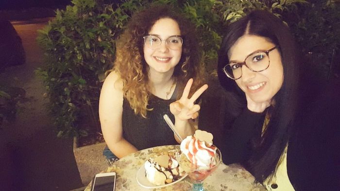 Gelato in compagnia di una delle mie testimoni di nozze :)