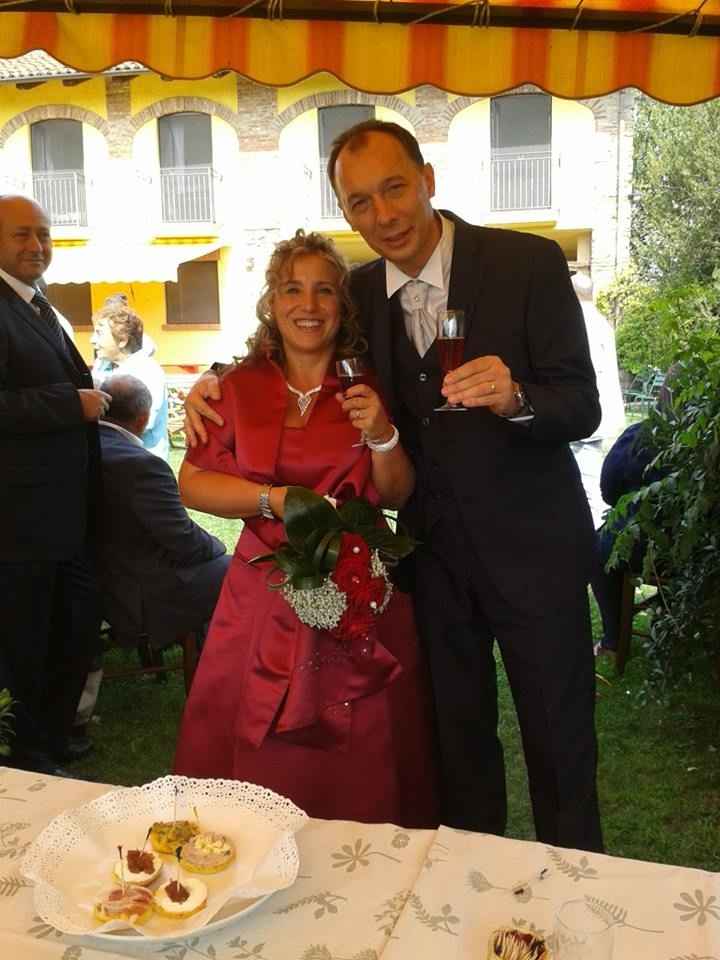 Al nostro banchetto di nozze,aperitivo, gli altri avevano gia' finito, cosi' non si sono annoiati me