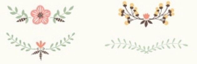 Elementi decorativi di grafica online - 1