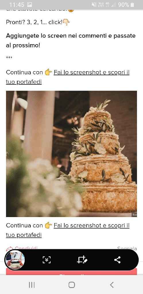 Fai lo screenshot e scopri la tua torta nuziale - 1