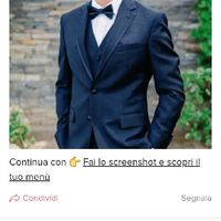 Fai lo screenshot e scopri il vestito dello sposo - 1