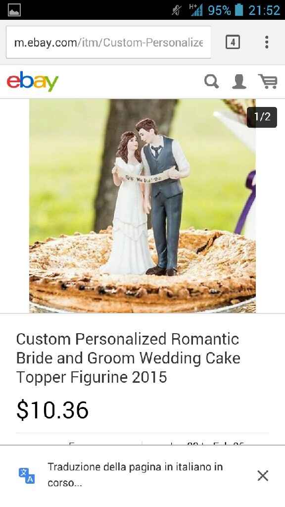 Cake topper disney romantico ! e il vostro ? - 2