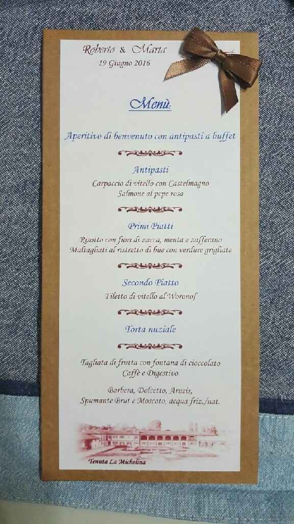 ..e anche il menù è fatto! - 1