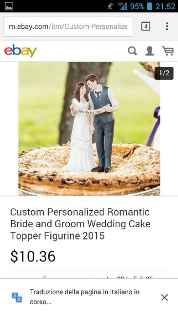 Cake topper disney romantico ! e il vostro ? - 2