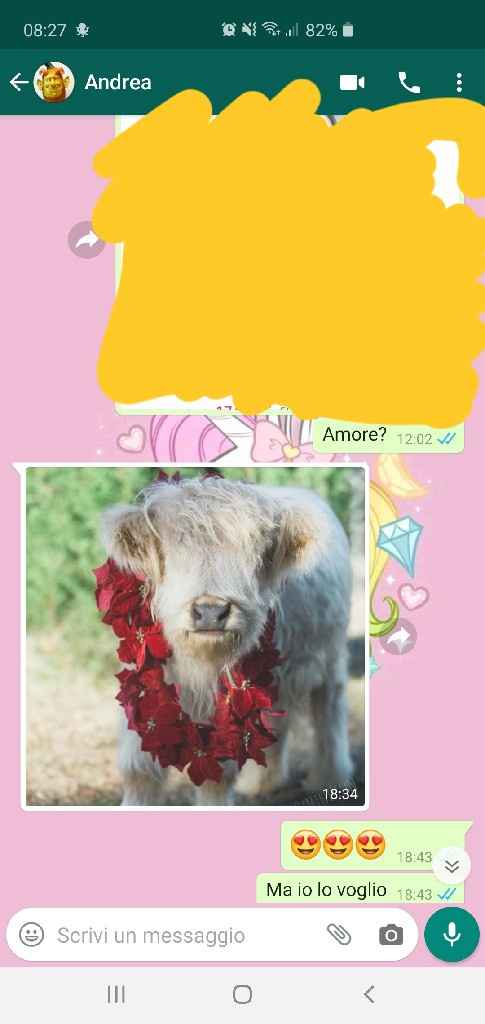 Condividi lo screenshot dell'ultimo messaggio che vi siete inviati - 1