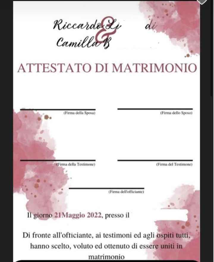 Pergamena rito civile - 1