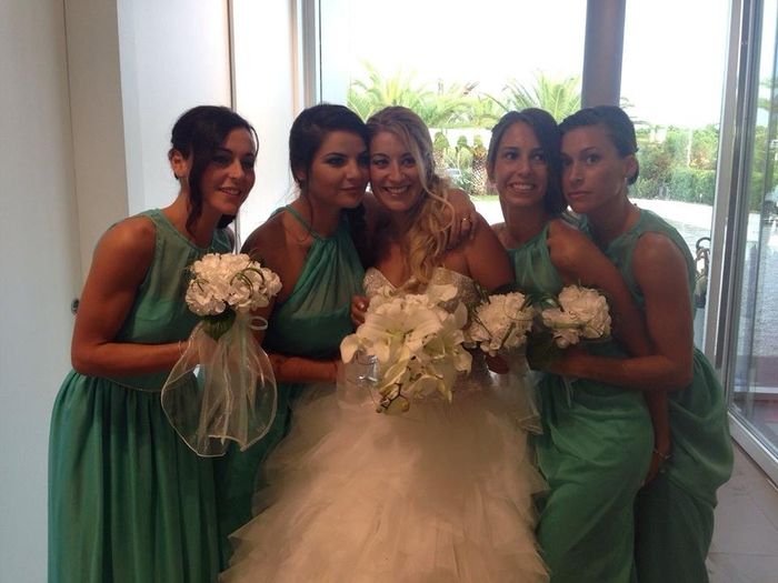 le mie damigelle in abito tiffany!!
