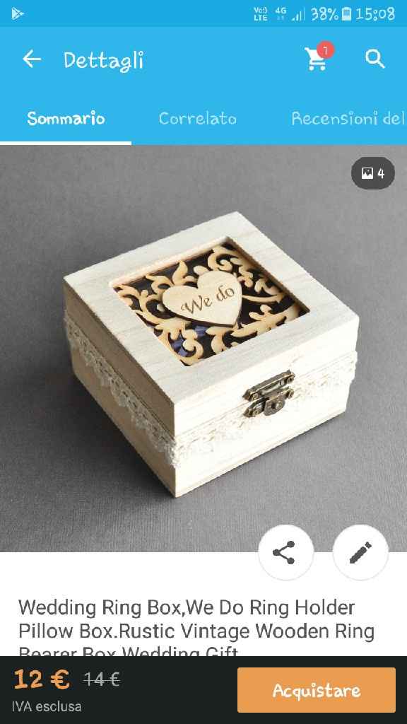 Scatola portafedi - 1