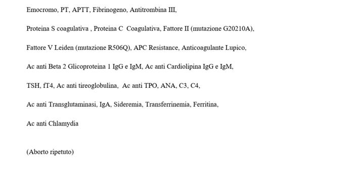 Biochimiche ripetute - 1