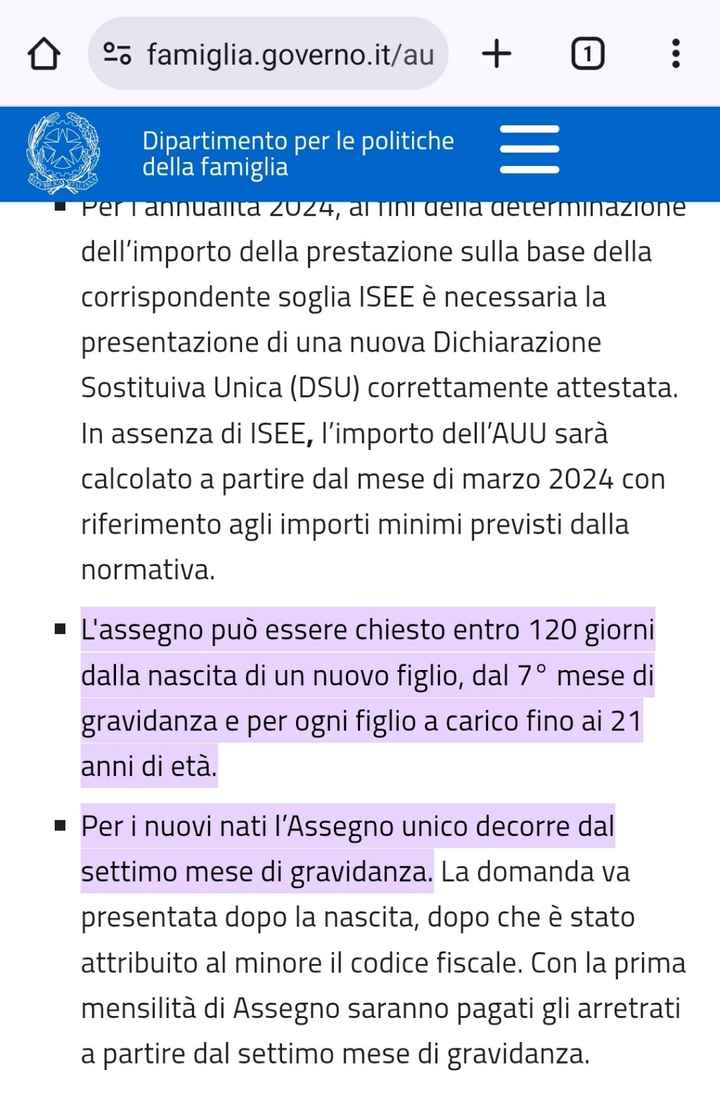 Bonus mamme 2024 - 1