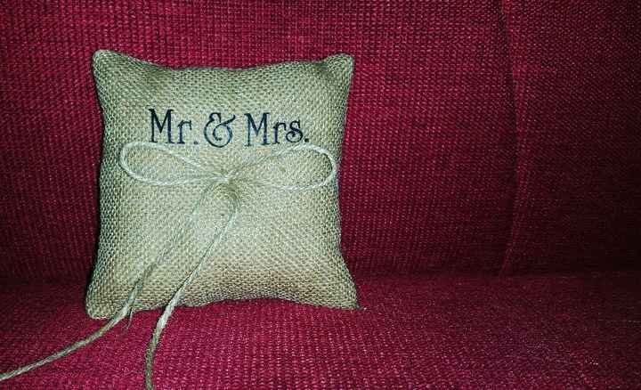 Arrivato cuscino per le fedi - 1